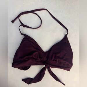 Kona Sol Dark Burgundy Bikini Top